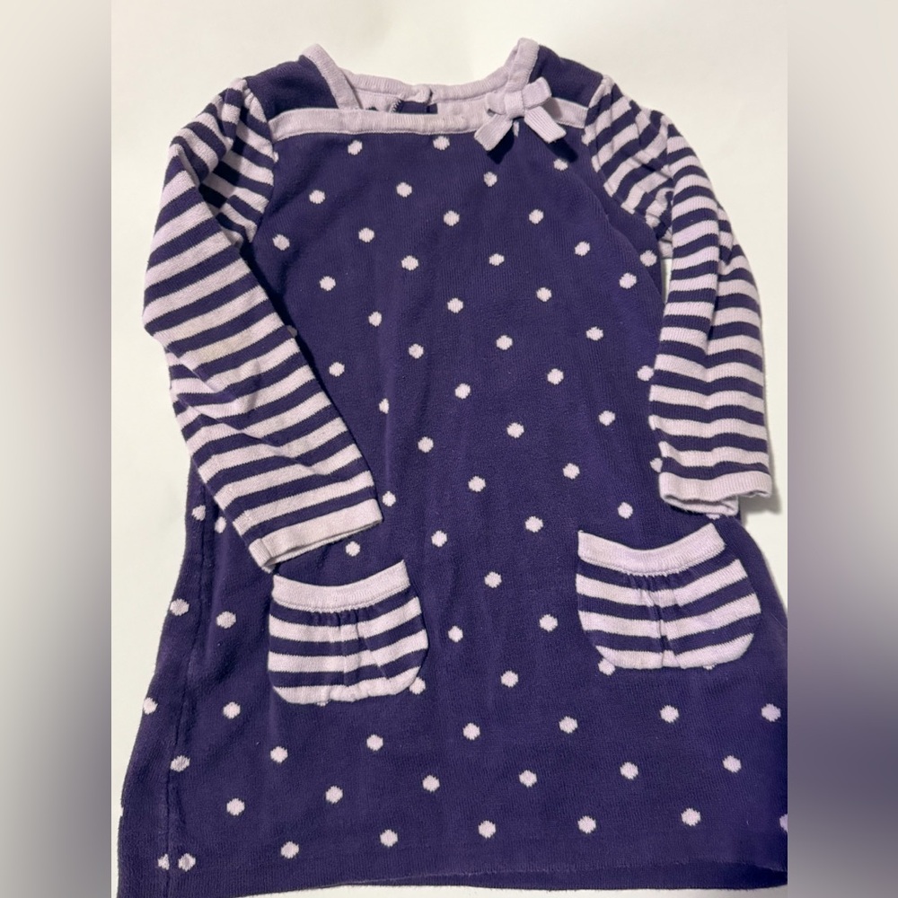 Gymboree knit polka dot dress